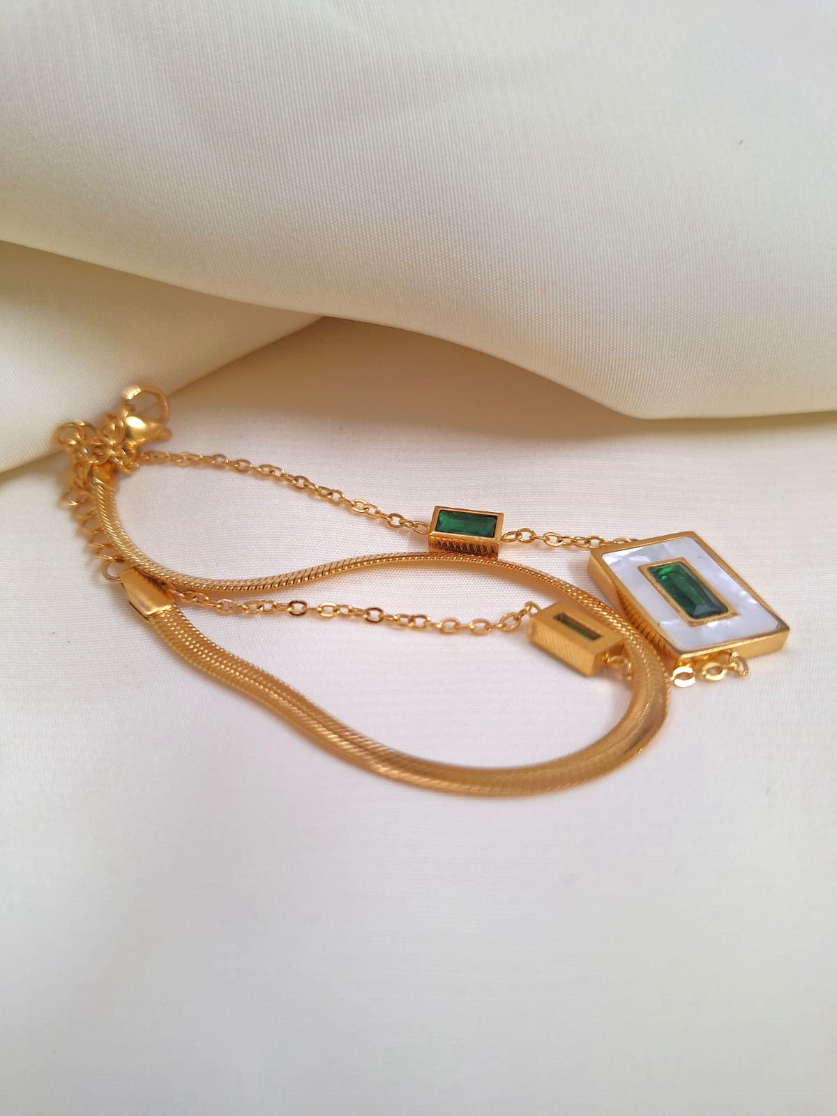 Green Duplex Bracelet