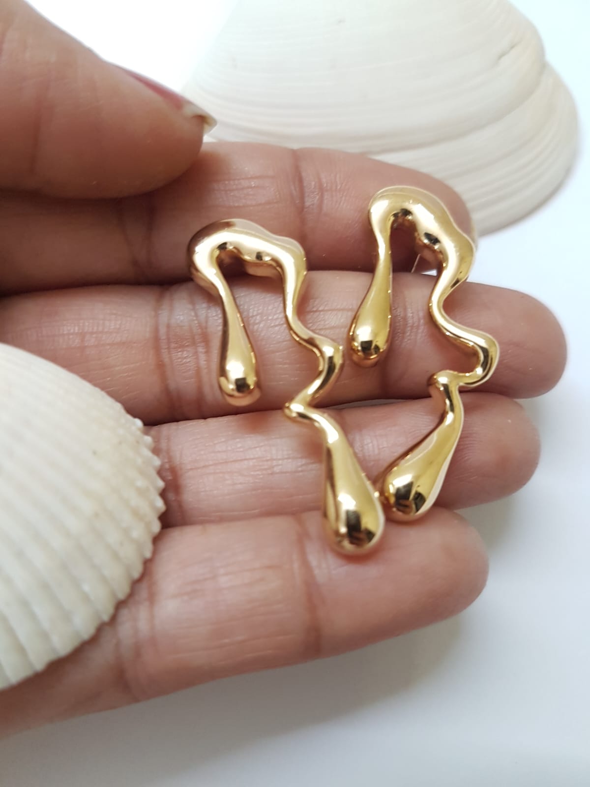 Asymmetric Teardrop Earrings