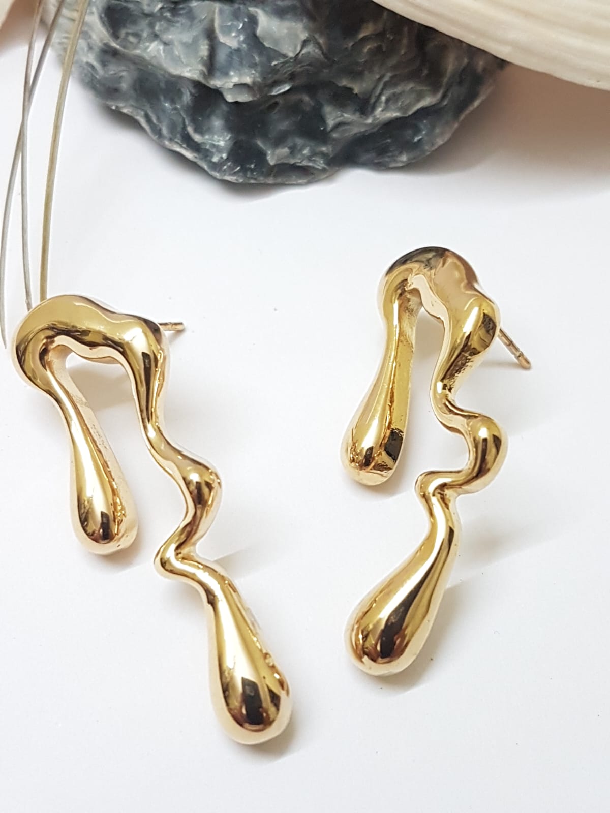 Asymmetric Teardrop Earrings