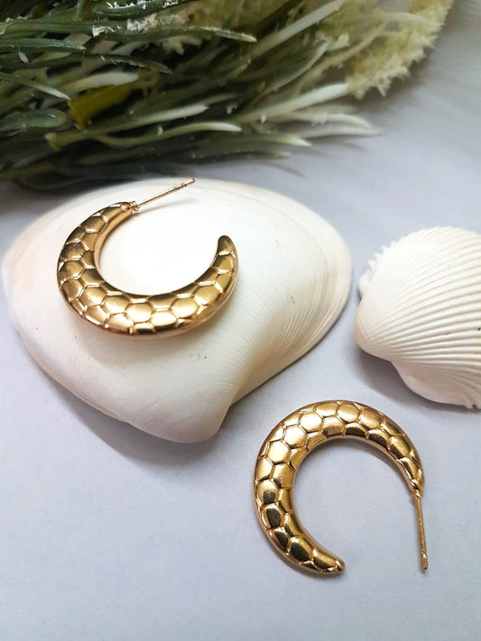 Honeycaves Hoop Earrings