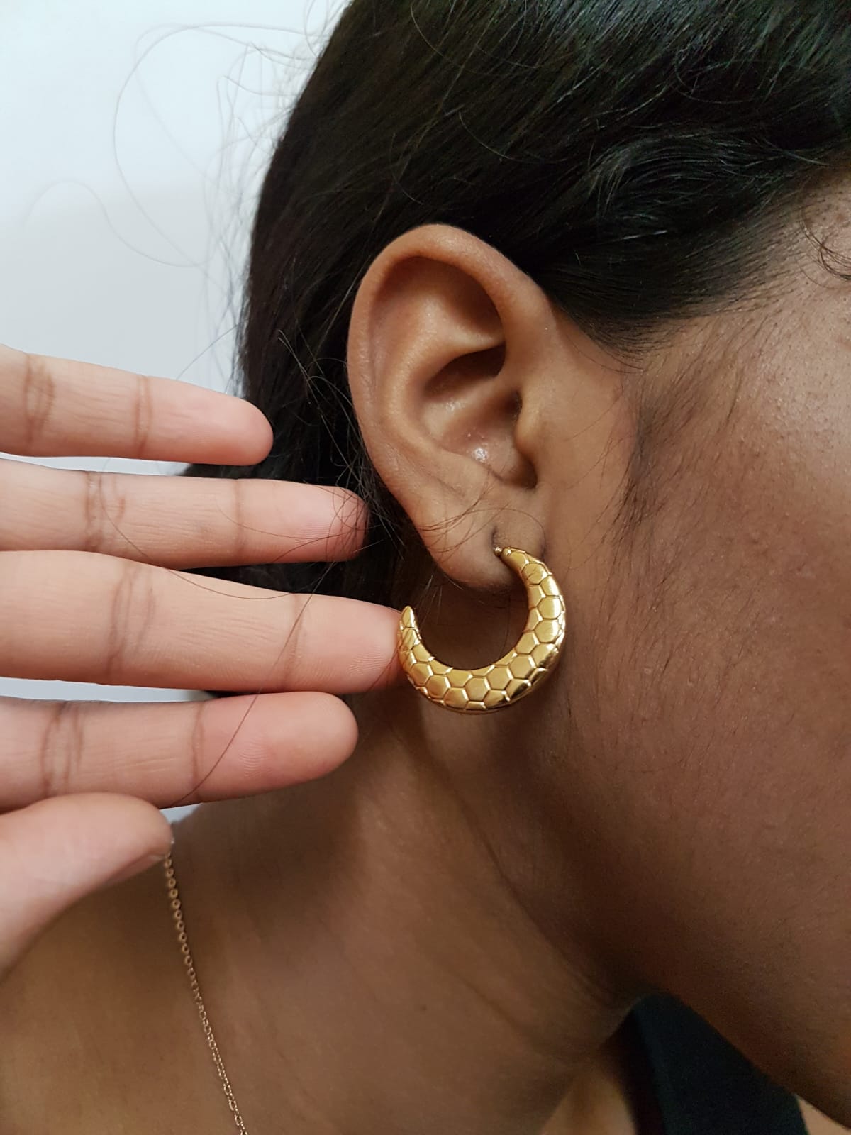 Honeycaves Hoop Earrings