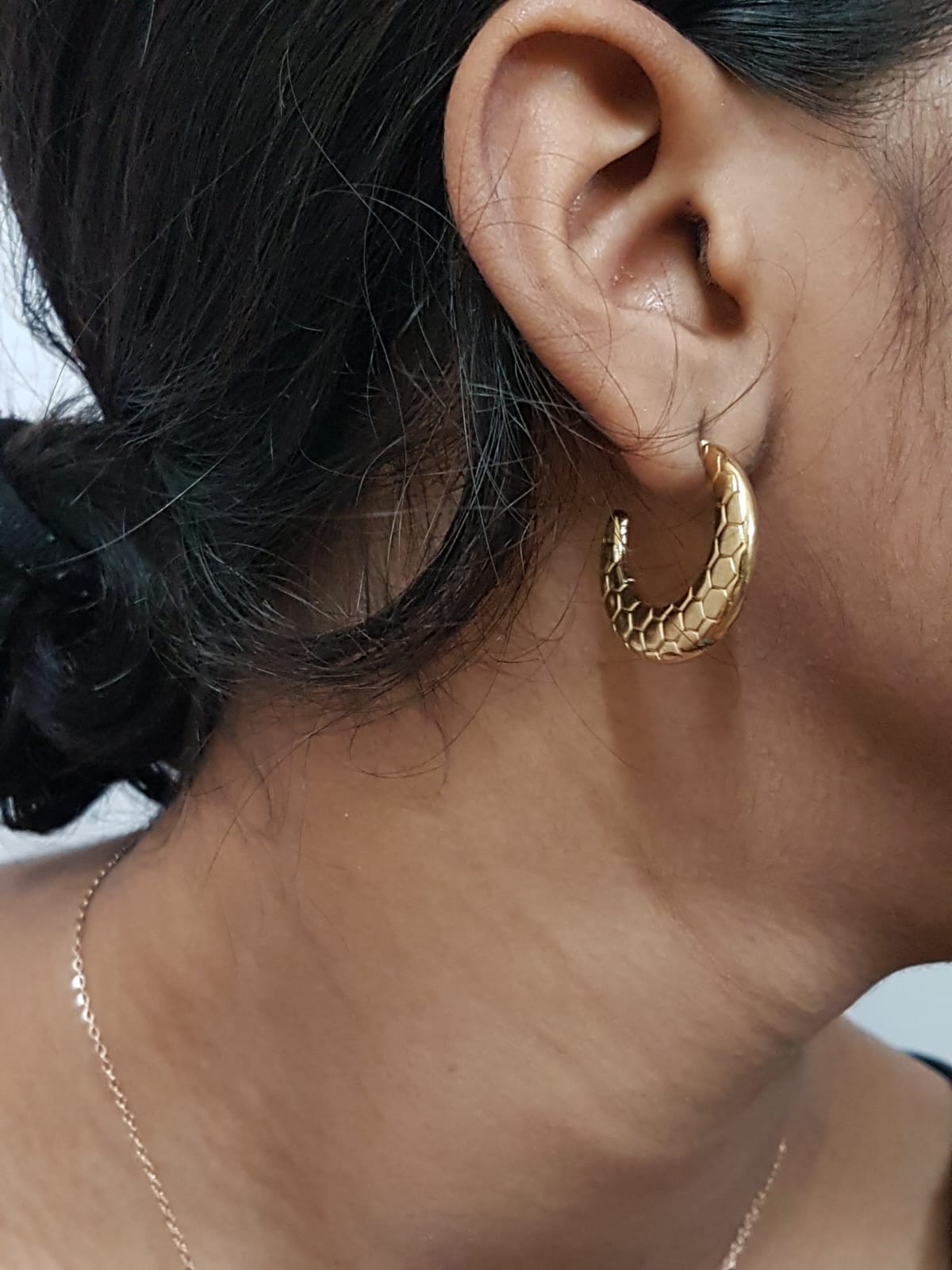 Honeycaves Hoop Earrings