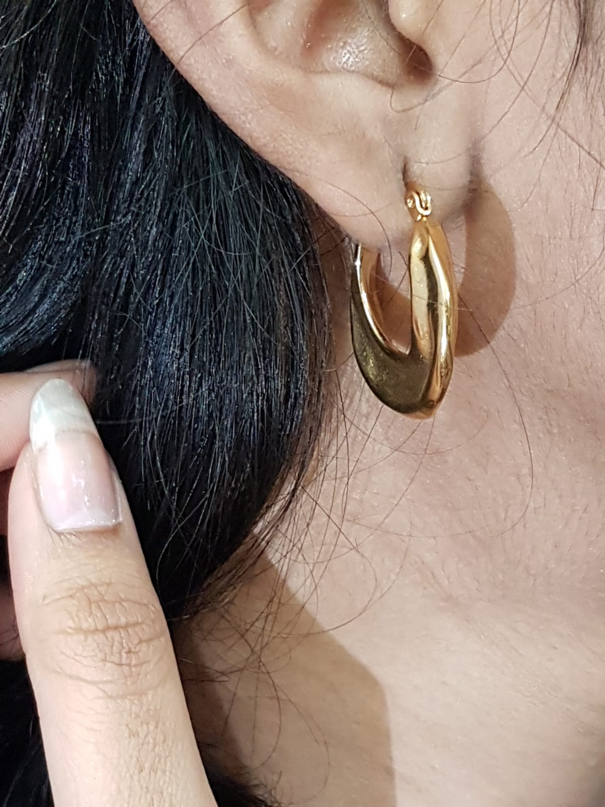 Smooth Circle Hoop Earrings