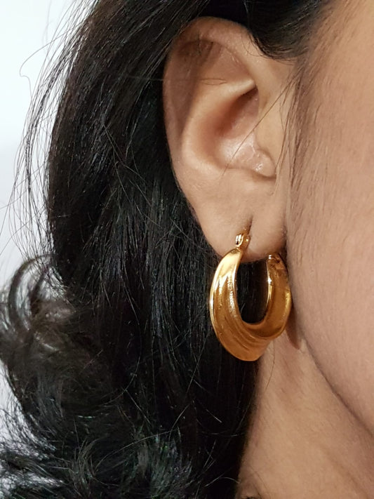 Smooth Circle Hoop Earrings