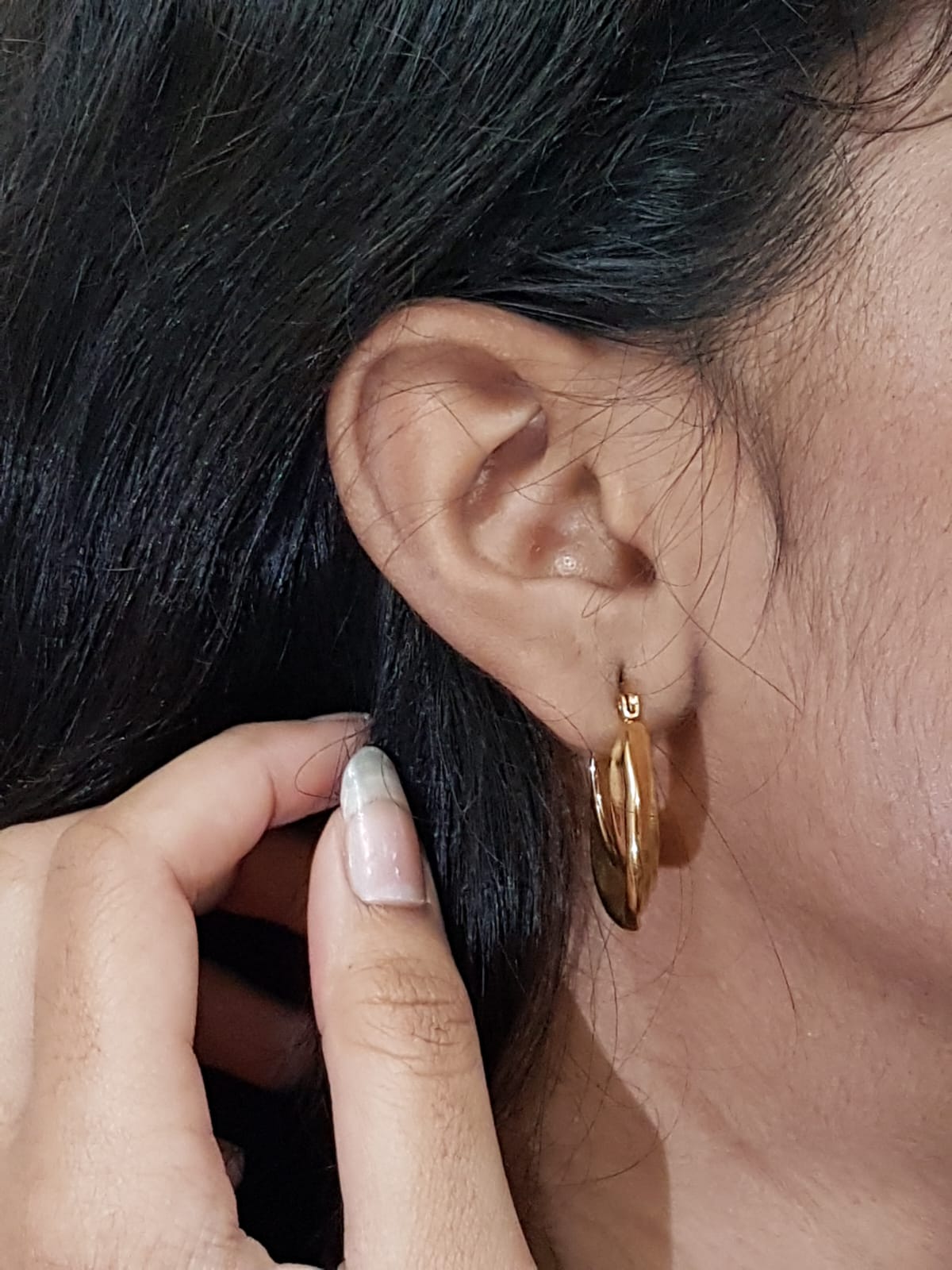 Smooth Circle Hoop Earrings