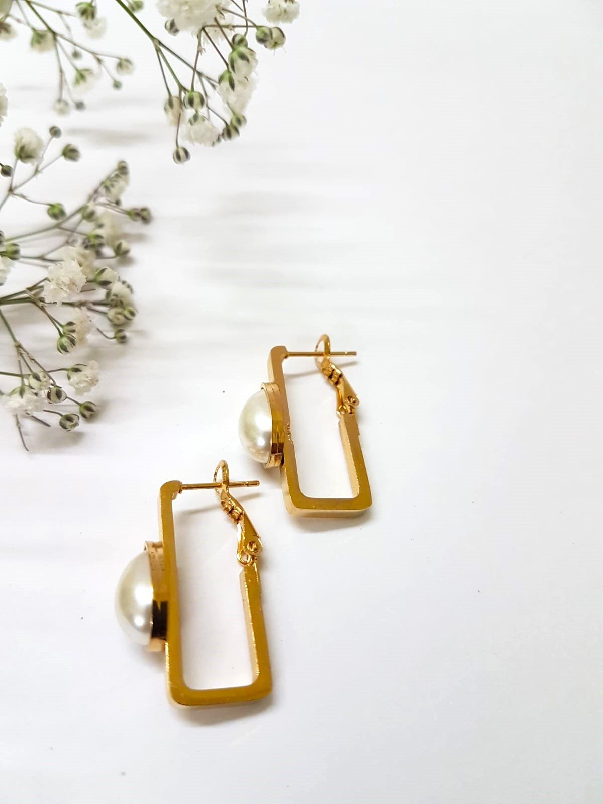 Oblong Dew Drop Earrings