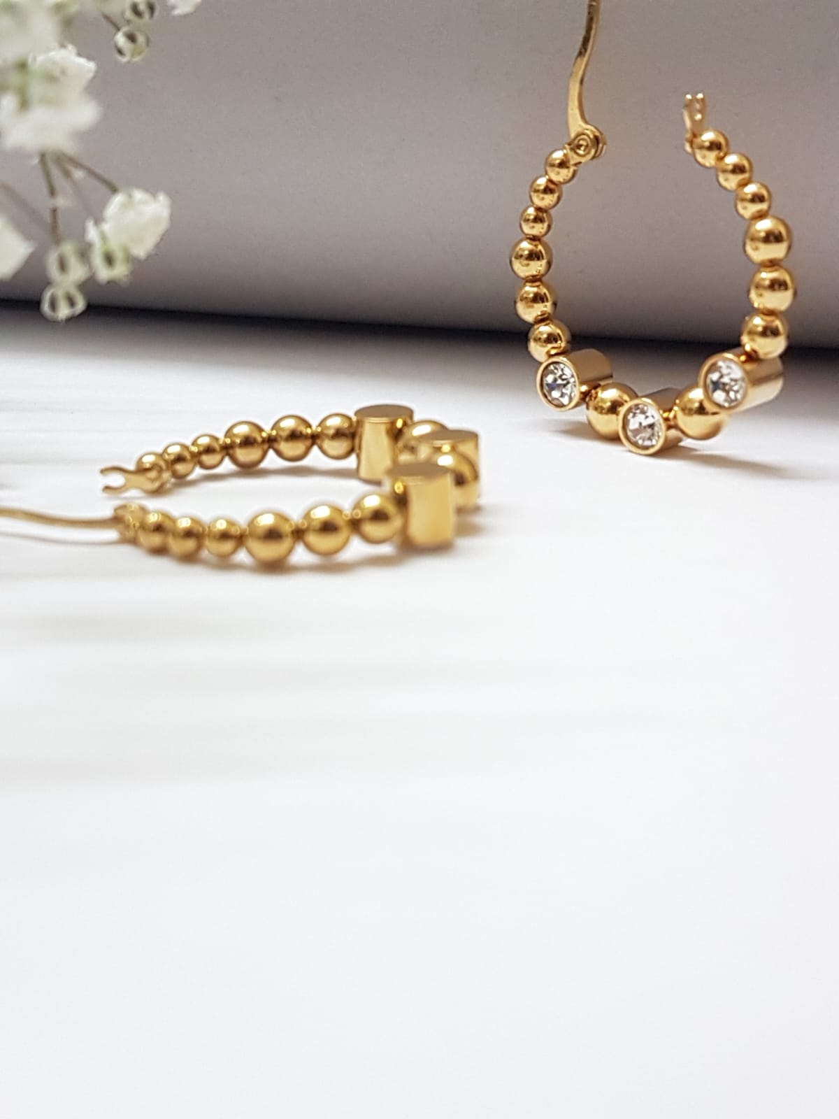 Studded Ringlet Hoops