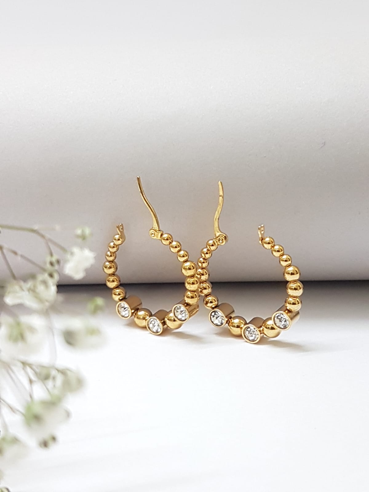 Studded Ringlet Hoops