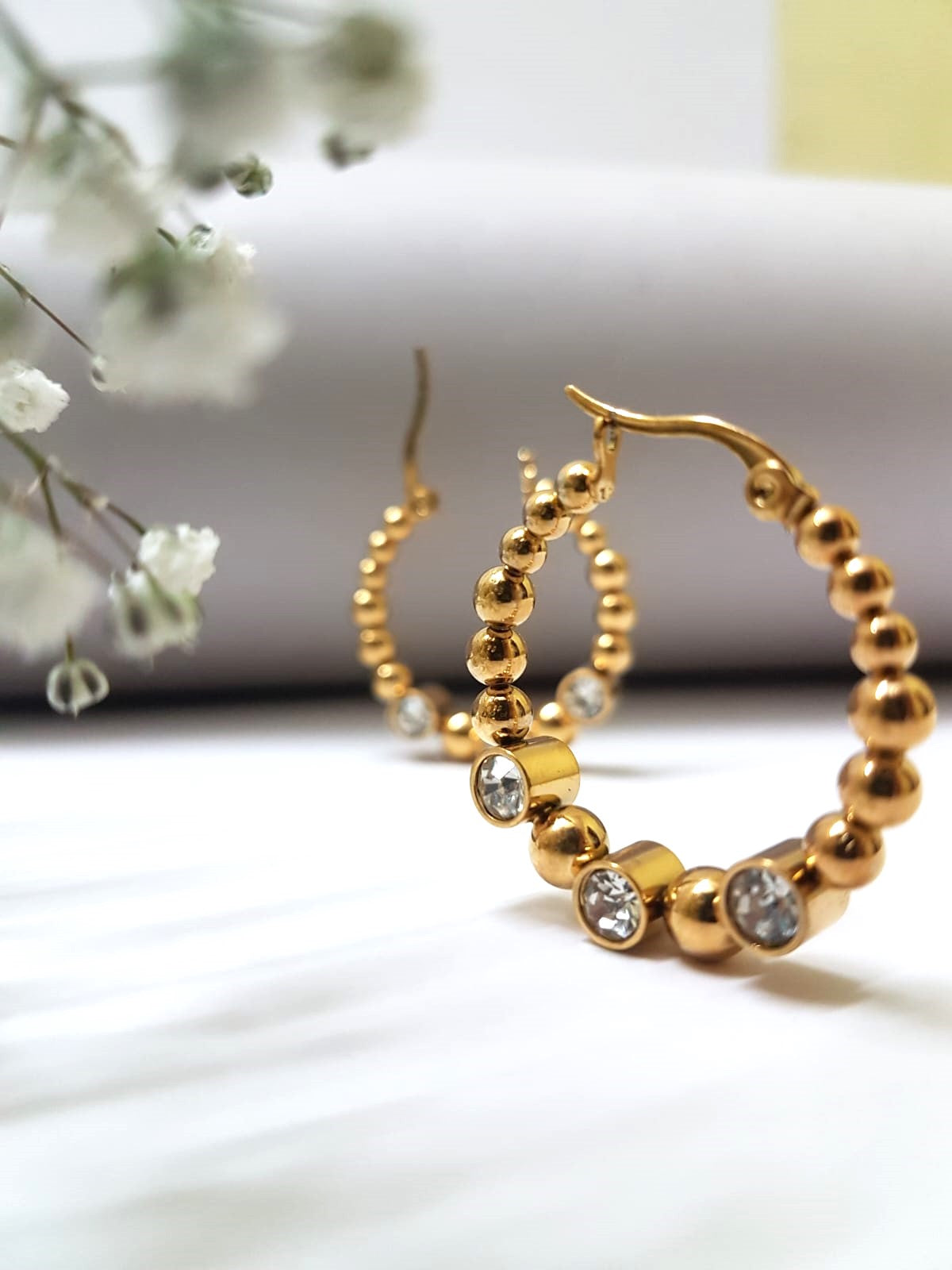 Studded Ringlet Hoops