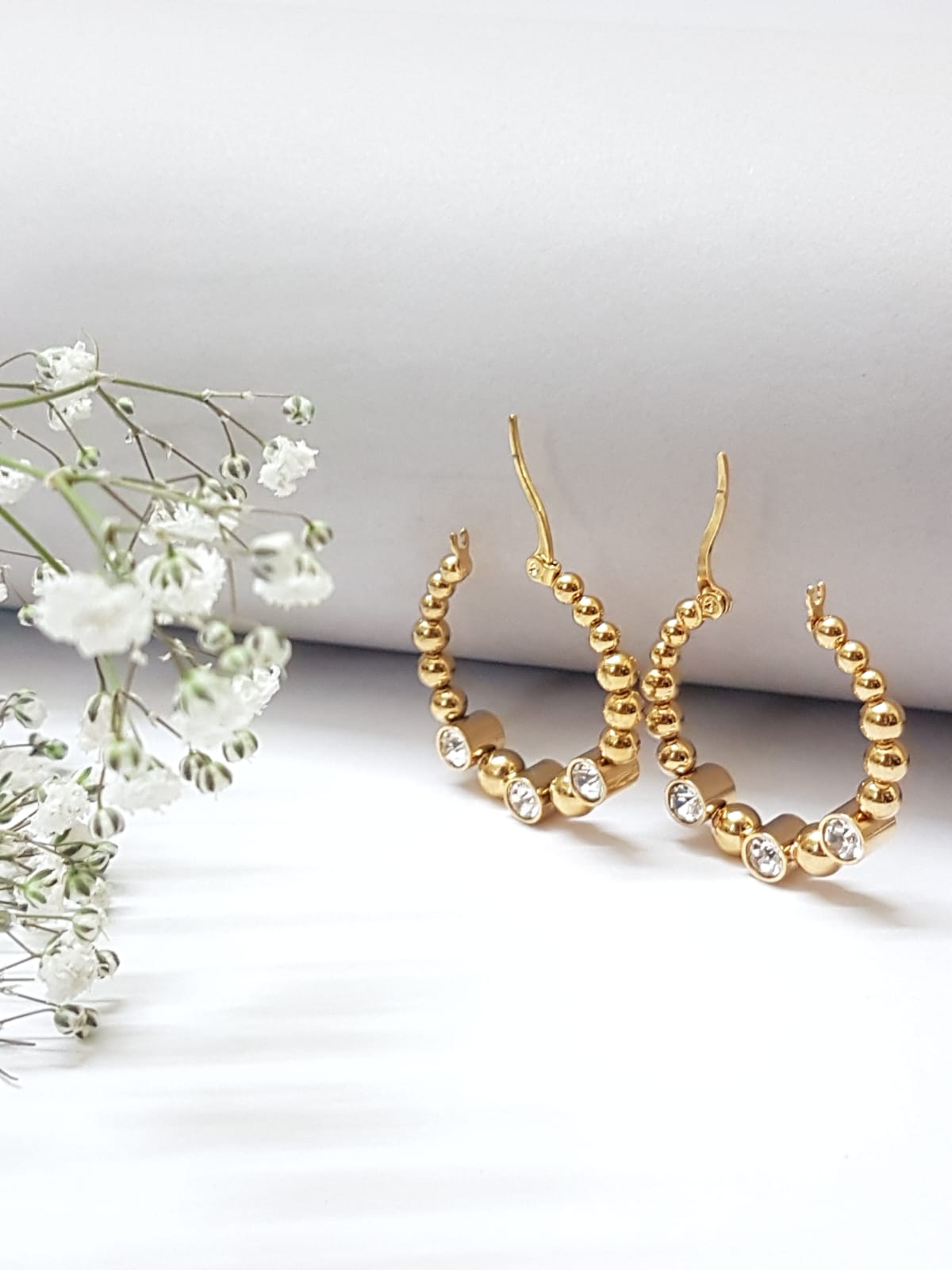 Studded Ringlet Hoops