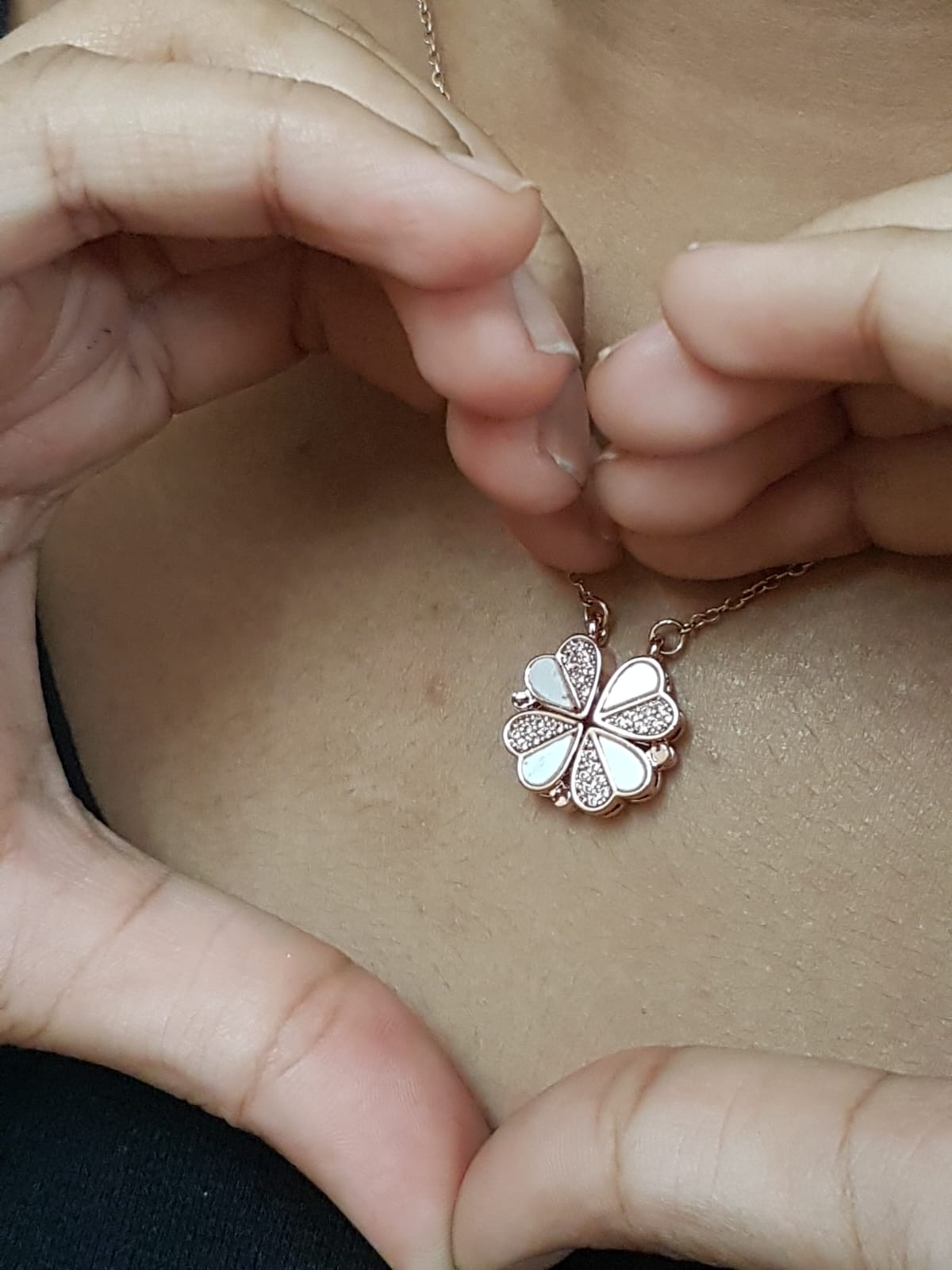 Magic Flower Heart Necklace