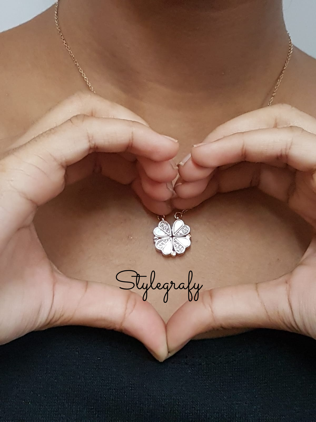 Magic Flower Heart Necklace