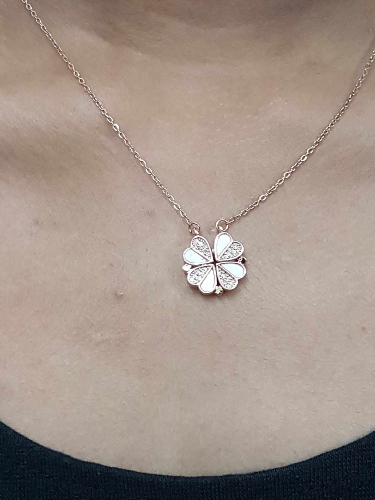 Magic Flower Heart Necklace