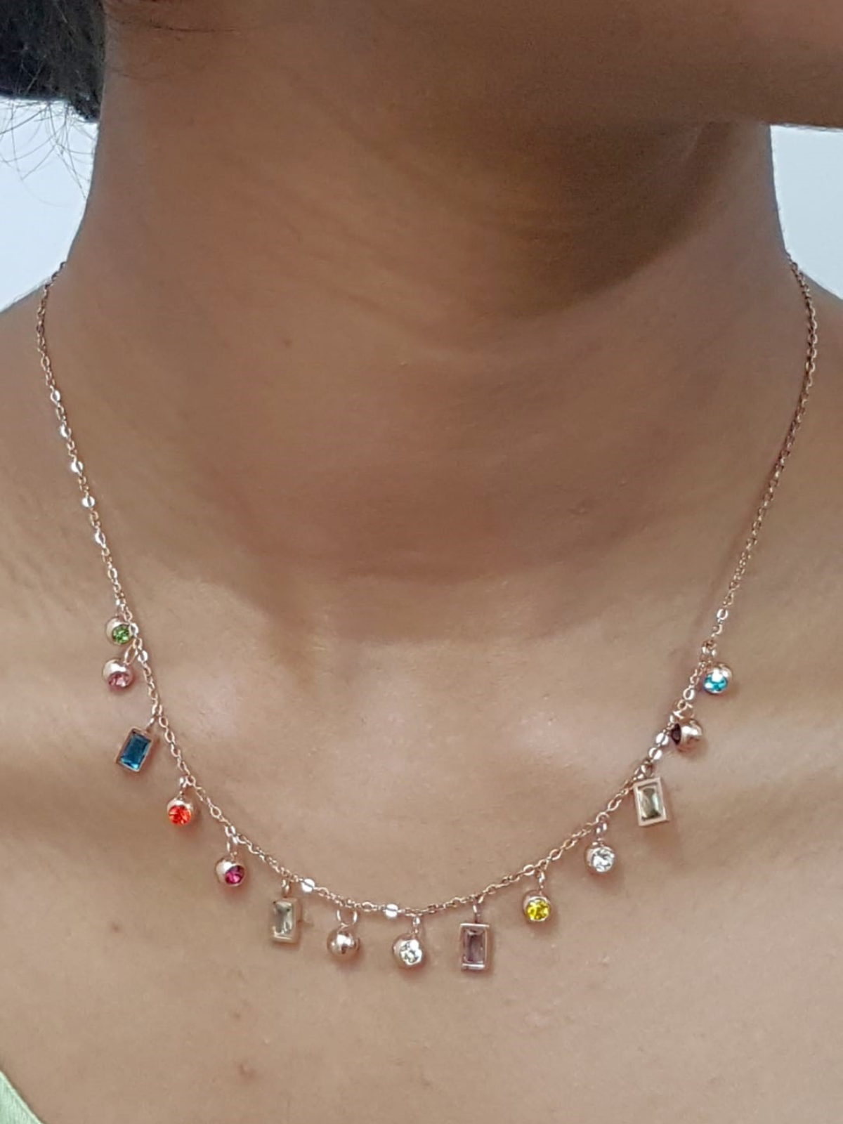 Multicolour Charm Necklace