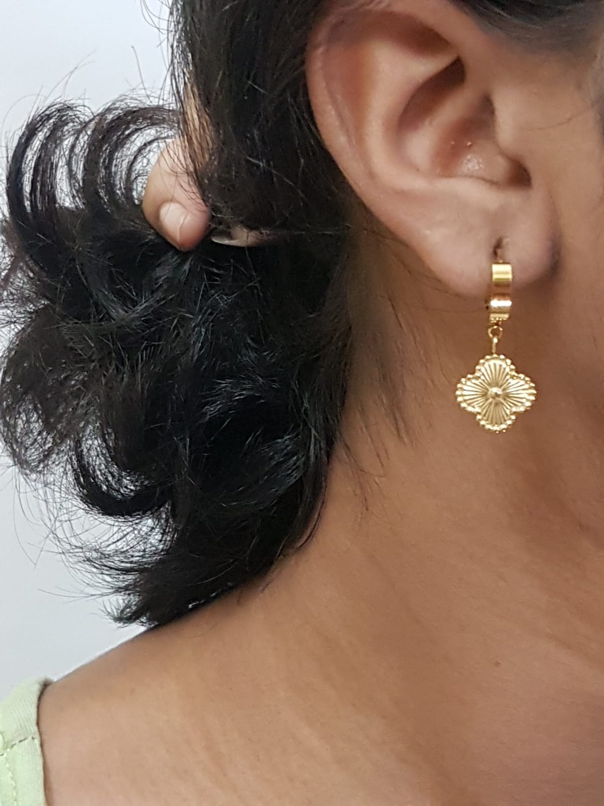 Clover Hoop Earrings