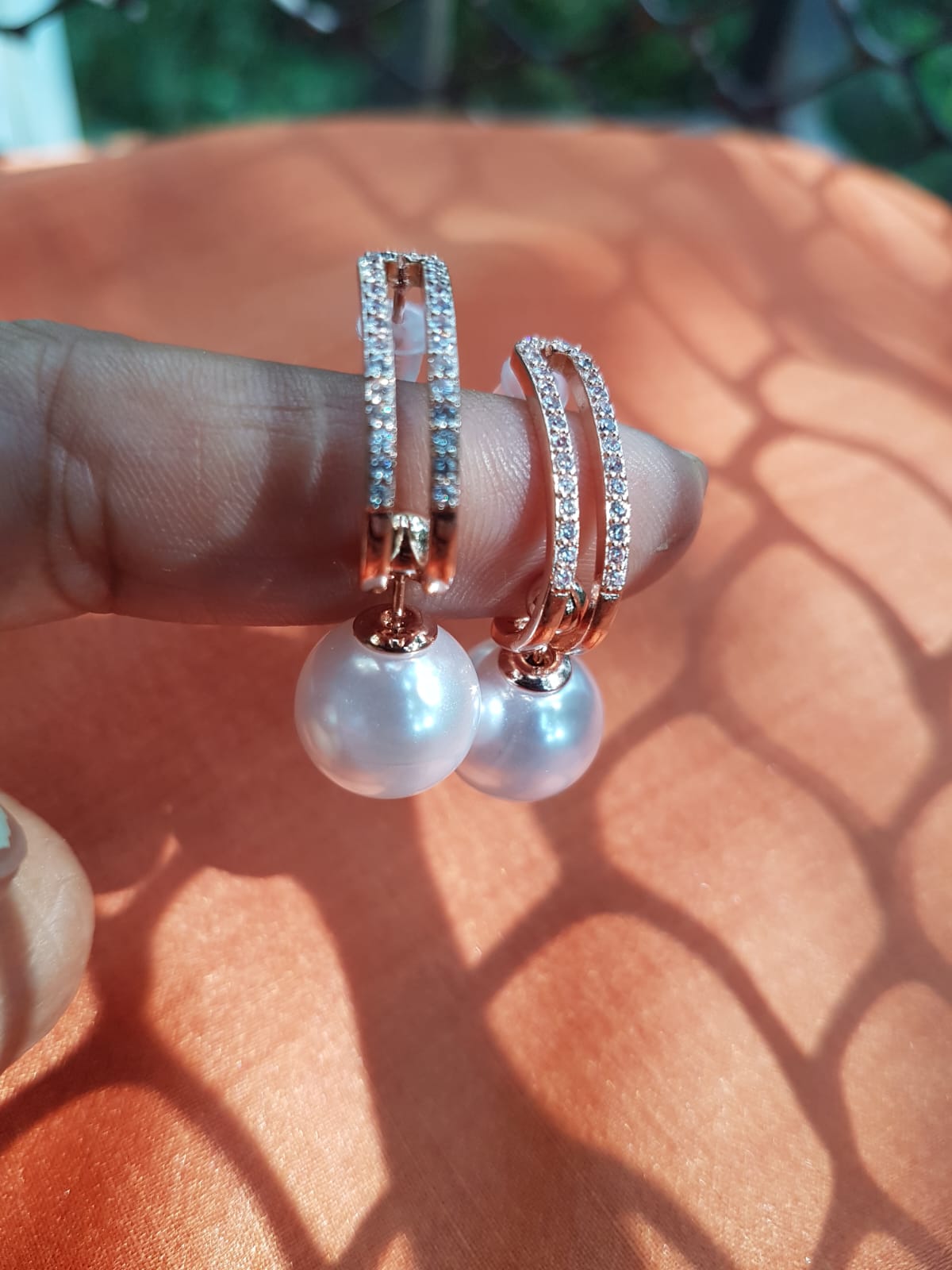 Sliding Pearl Drop Earrings