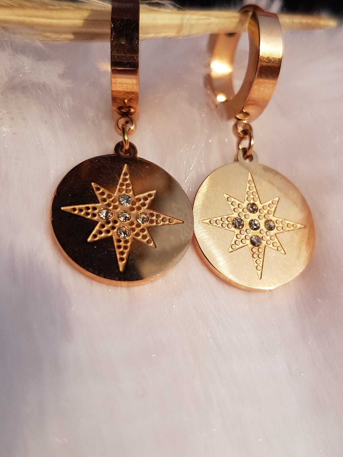 Sun Star Drop Earrings