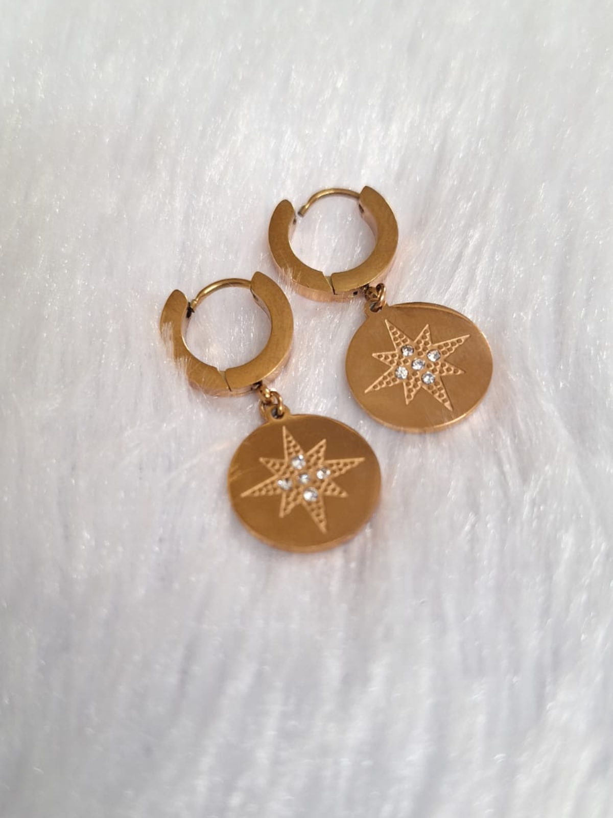 Sun Star Drop Earrings